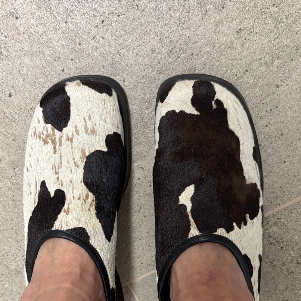 Cow Print Clogs